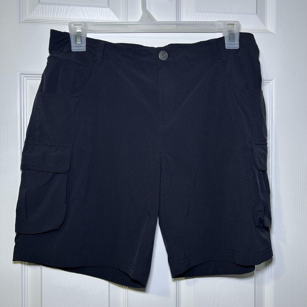 UPower Shorts Men's XL Black Nylon Stretch Cargo Hiking Activewear Athletic